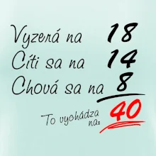 Vyzerá, cíti sa, chová sa - 40 rokov Vyzerá, cíti sa, chová sa - 40 rokov