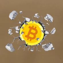 Bitcoin v tričku Bitcoin v tričku