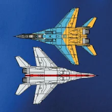 Mig 29 Fulcrum zo spoda a zo shora