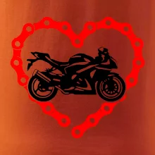 Moto srdce reťaz - cestná