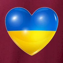 Ukrajina srdce vlajka