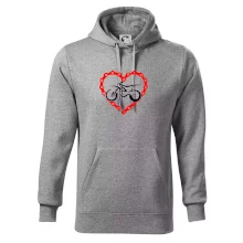 Moto srdce reťaz - enduro