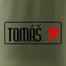 Tričko na grilovanie s vlastným menom