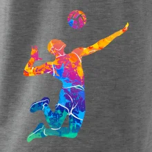 Volejbalista splash s loptou