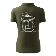 Futbalová lopta kopačka jedným ťahom