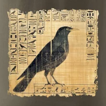 Egyptské hieroglyfy vták