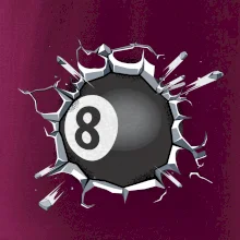 Biliardová guľa v triku