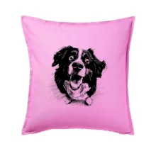 Čiernobiela karikatúra Bernský salašnícky pes