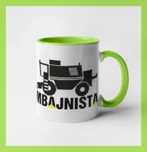 Kombajnista zelená a žltá Kombajnista zelená a žltá