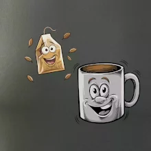 Parové tričko - Hrnček a čaj