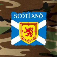 Škótska vlajka s erbom leva