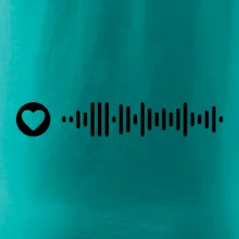 Zamilovaný Spotify kód na prsníku