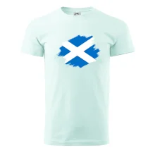 Škótska vlajka kreslená štetcom