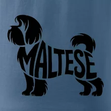 Maltézsky psík nápis v tele