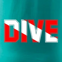 Dive nápis vlajka