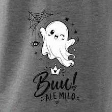 Buu ale milo - roztomilý duch čiernobiely