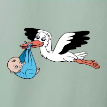 Bocian a bábätko - chlapec (Hana-creative)