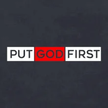 Put God first obdĺžnik Put God first obdĺžnik