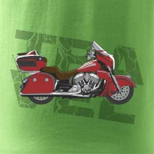 Cestovná motorka Amerika červená