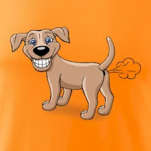 Prdiace pes kreslený (Hana-creative)