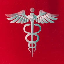 Hrdinovia zdravotníctva - logo (Pecka design)