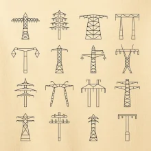 Typy stožiarov vysokého napätia