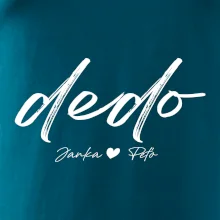 Dedo - tričko menami detí písacie písmo