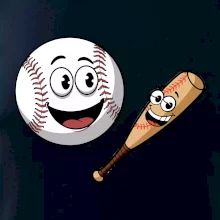 Parové tričko - baseballová raketa a loptička