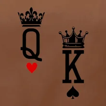 King & Queen logo na prso