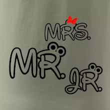 Mr, Mrs a Jr rodinná trička