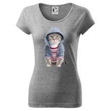 Mačka v pruhovanom triku