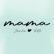 Mama - tričko menami deti písacie