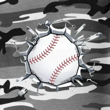 Baseball lopta v triku