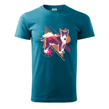 Pes abstraktný fialový