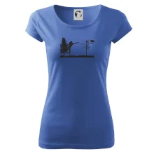 Disc golf - žena čierny obrázok