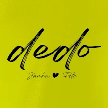 Dedo - tričko menami detí písacie písmo