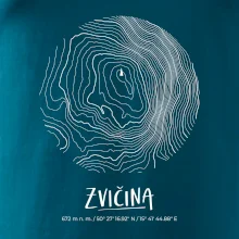 Zvičina - vrstevnice v kruhu
