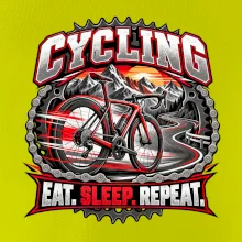 Bicykel medzi horami eat sleep repeat