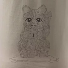 Mačka mávajúca mandala