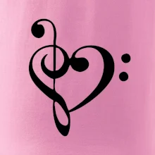 Husľový kľúč srdce