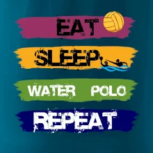 Eat sleep watter polo farebné