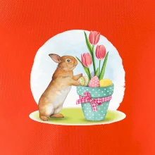 Veľkonočný zajačik tulipány Veľkonočný zajačik tulipány