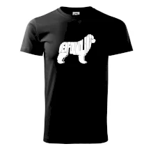 Novofundlandský pes - nápis v tele Novofundlandský pes - nápis v tele