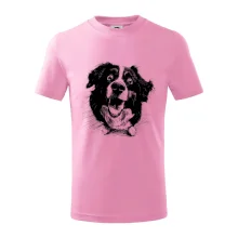 Čiernobiela karikatúra Bernský salašnícky pes