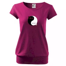 Mačky jin jang farebné