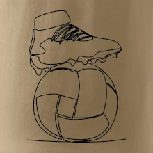 Futbalová lopta kopačka jedným ťahom