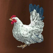 Sliepka kreslená biela