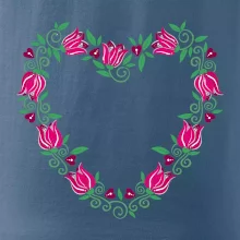 Červené tulipánové srdiečko (Pecka design)