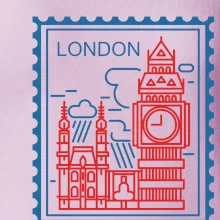Londýn známka jednoduchá