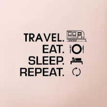 Eat sleep travel - Veľký príves